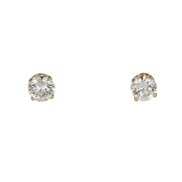 Featured image of this Women’s 14k Yellow Gold Diamond Stud Earrings