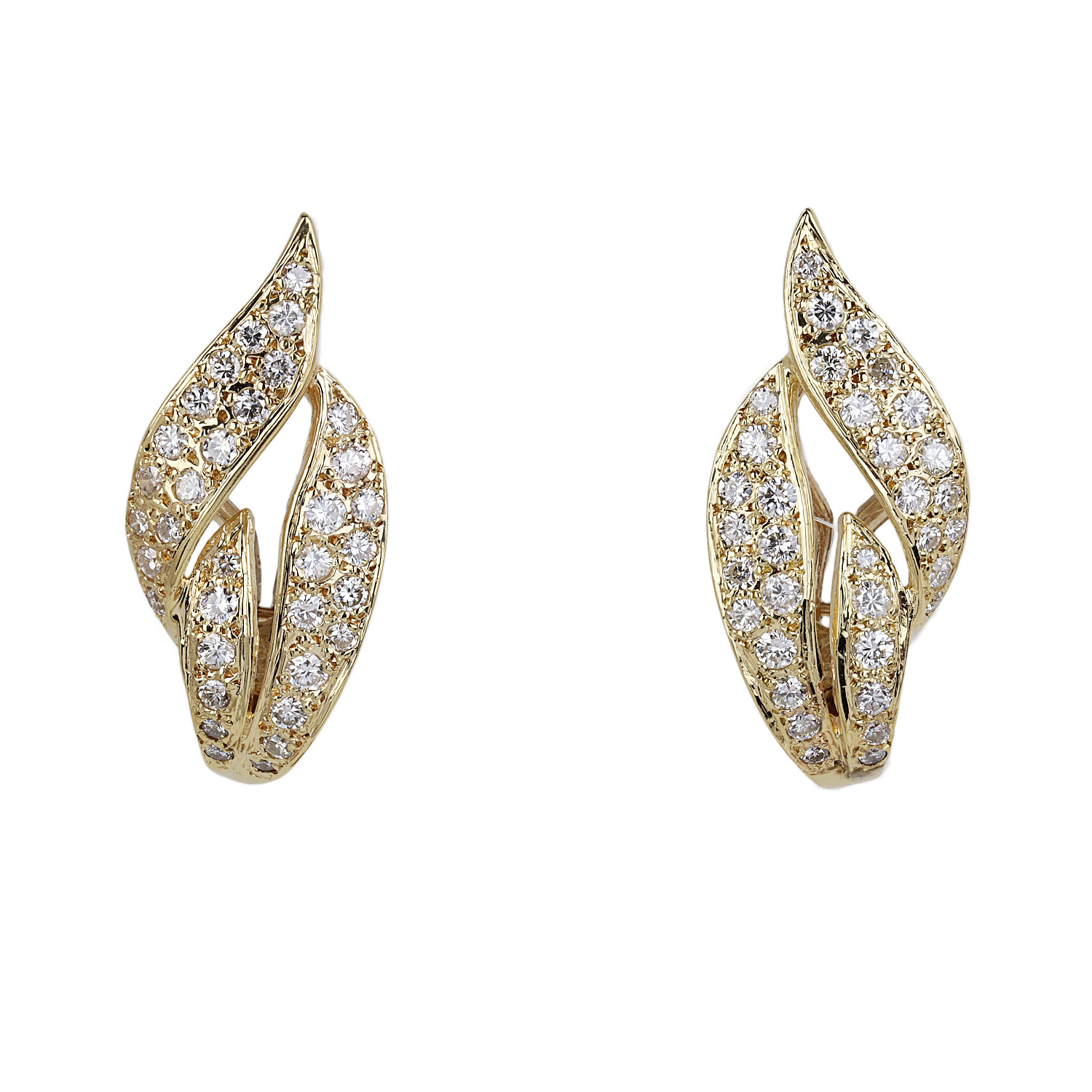 Featured image of this Women’s 14k Yellow Gold Diamond Stud Earrings