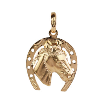 Featured image of this Women’s 18k Yellow Gold Horseshoe Pendant