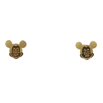 Featured image of this 14k Yellow Gold Mickey Mouse Stud Earrings
