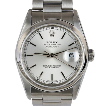Featured image of this Men’s Stainless Steel Datejust Rolex Wristwatch – 35mm Case