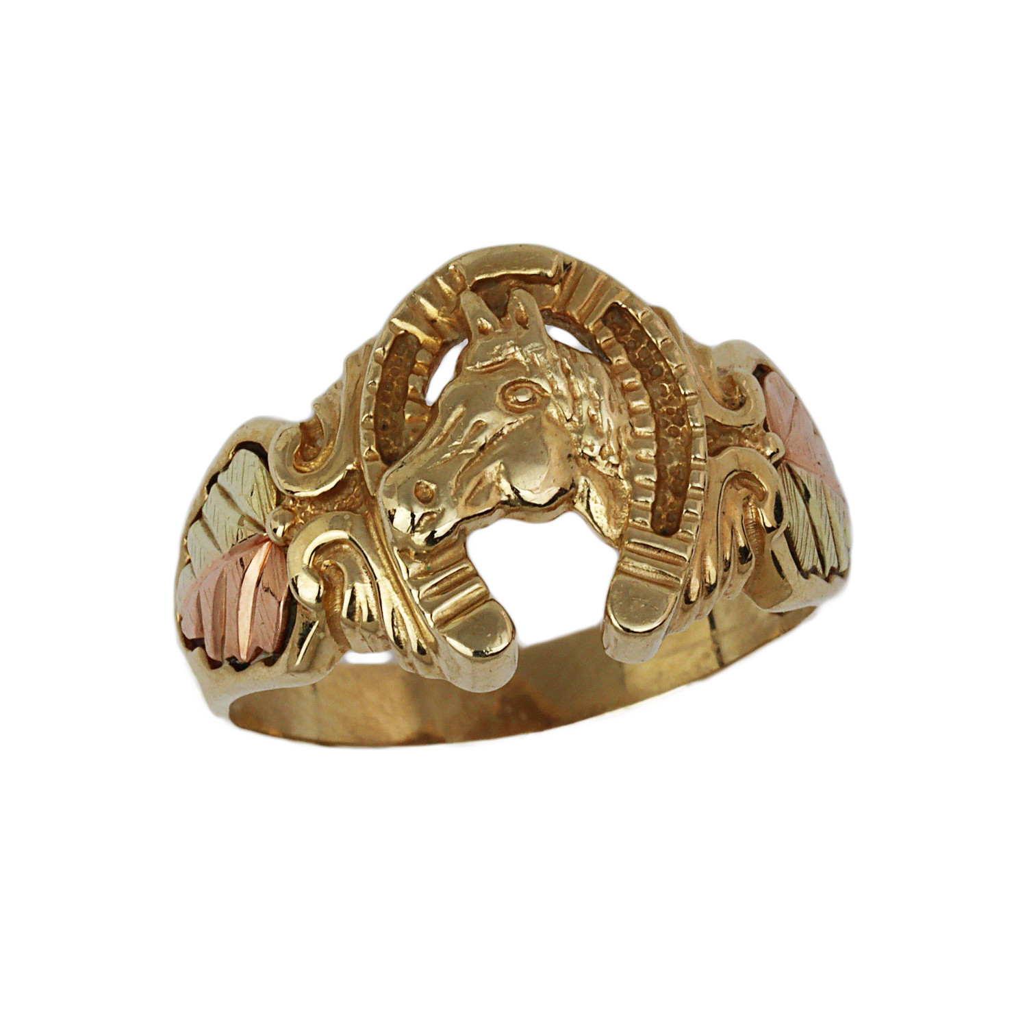 Featured image of this Unisex 10k Black Hills Gold Horseshoe Ring