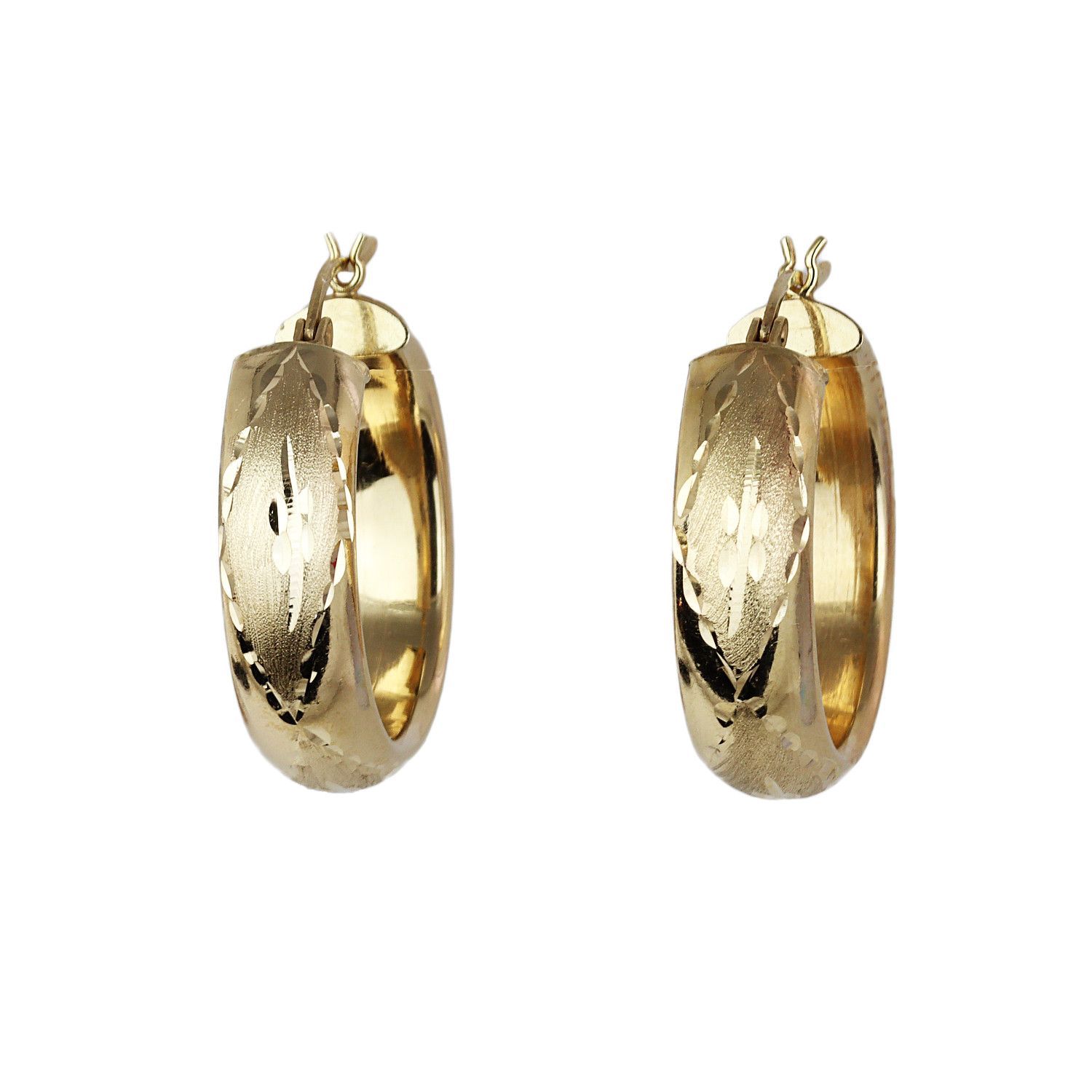 Featured image of this Women’s 14k Yellow Gold Hoop Earrings