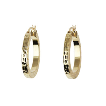 Featured image of this Women’s 14k Yellow Gold Hoop Earrings