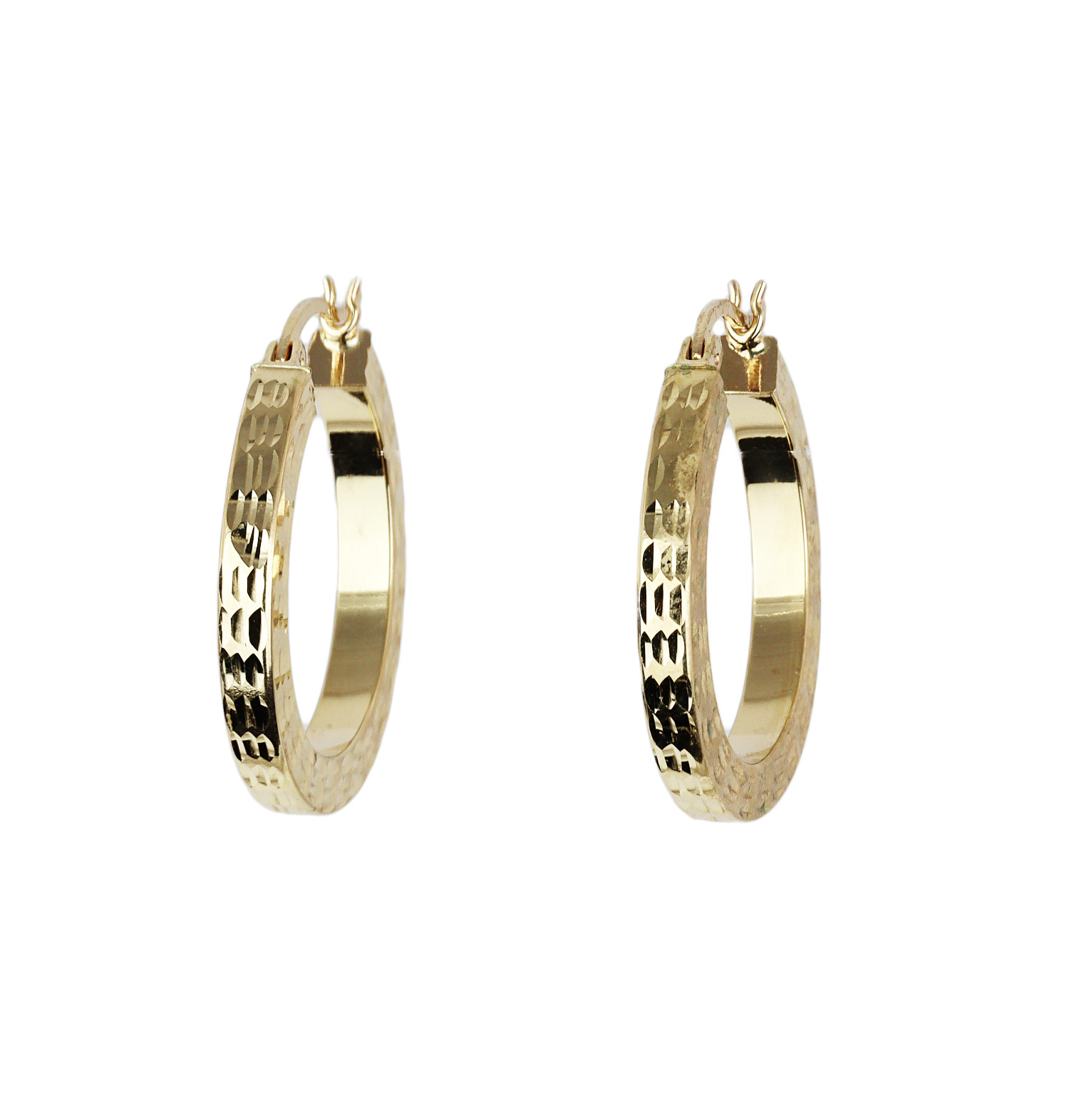 Featured image of this Women’s 14k Yellow Gold Hoop Earrings
