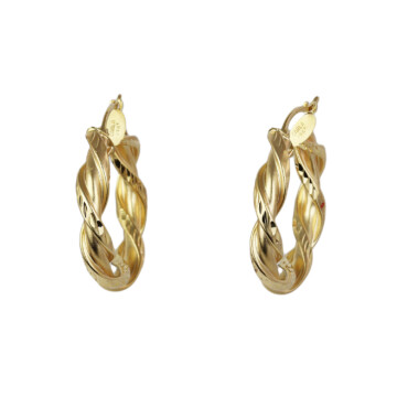 Featured image of this Women’s 14k Yellow Gold Hoop Earrings