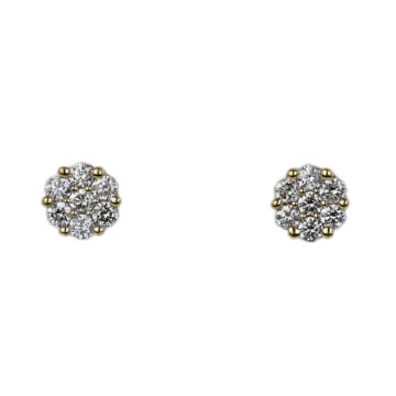 Featured image of this Women’s 14k Yellow Gold Diamond Stud Earrings