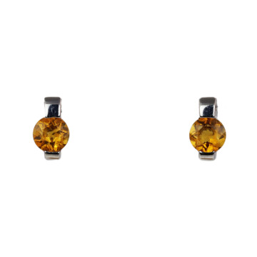 Featured image of this Women’s 14k White Gold Citrine Stud Earrings
