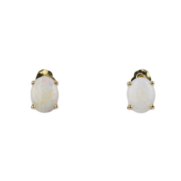 Featured image of this Women’s 14k Yellow Gold Opal Stud Earrings