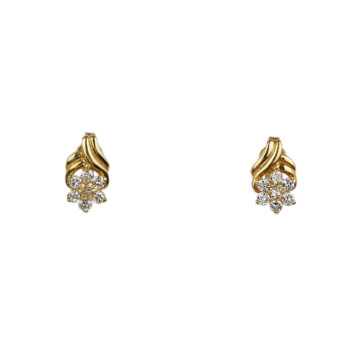 Featured image of this Women’s 14k Yellow Gold Diamond Stud Earrings