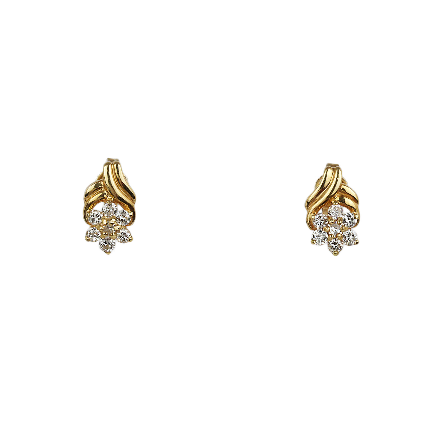 Featured image of this Women’s 14k Yellow Gold Diamond Stud Earrings