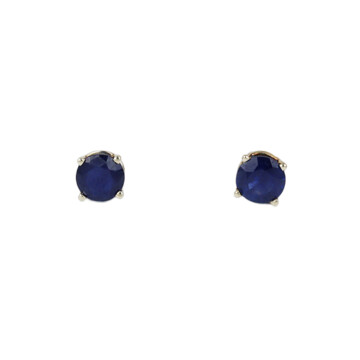 Featured image of this Women’s 14k White Gold Sapphire Stud Earrings
