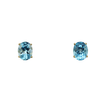 Featured image of this Women’s 14k Yellow Gold Topaz Stud Earrings