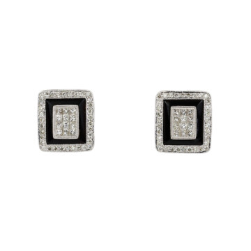 Featured image of this Women’s 14k White Gold Diamond Stud Earrings