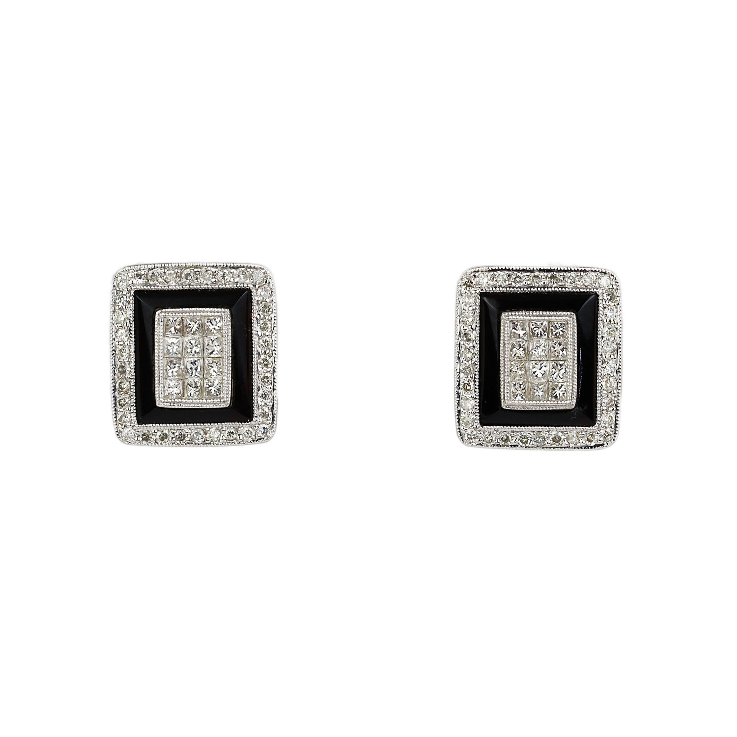Featured image of this Women’s 14k White Gold Diamond Stud Earrings