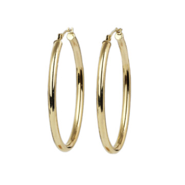 Featured image of this Women’s 14k Yellow Gold Hoop Earrings