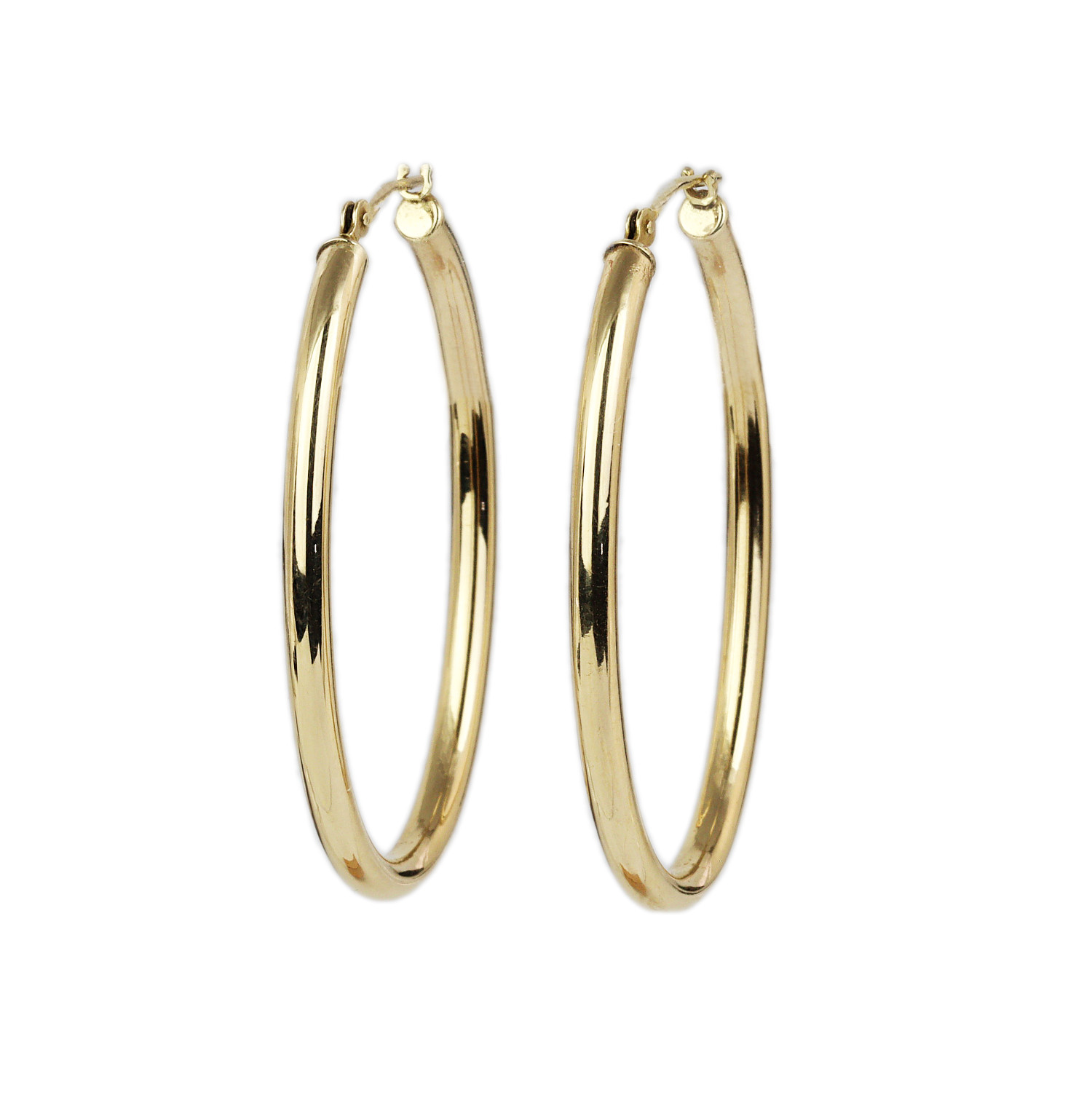 Featured image of this Women’s 14k Yellow Gold Hoop Earrings