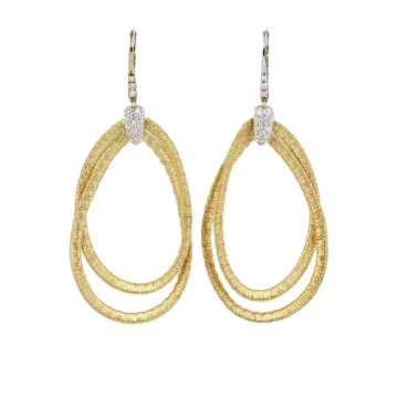 Featured image of this Women’s 14k Yellow & White Gold Diamond Dangle Earrings