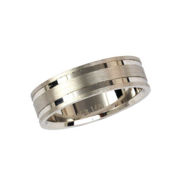 Featured image of this Men’s 14k White Gold Band Ring