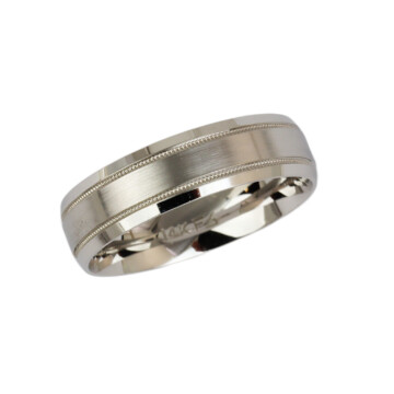 Featured image of this Men’s 14k White Gold Band Ring
