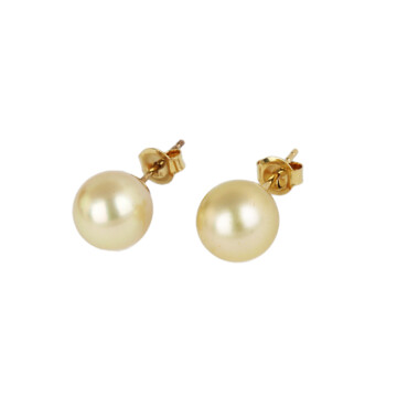 Featured image of this Women’s 14k Yellow Gold, South Sea Cultured Pearl Stud Earrings