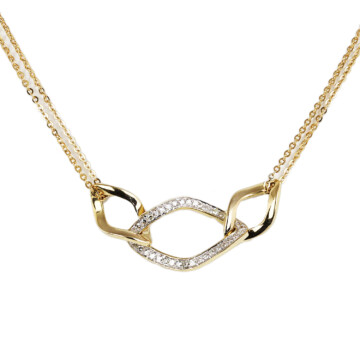 Featured image of this Women’s 14k Yellow Gold Diamond Necklace