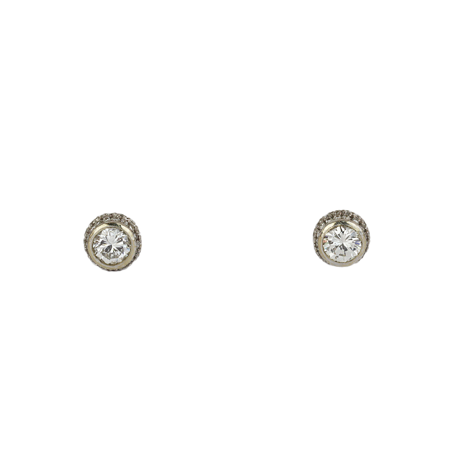 Featured image of this Women’s 14k White Gold Diamond Stud Earrings