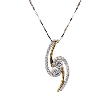 Featured image of this Women’s 14k White Gold Diamond Necklace