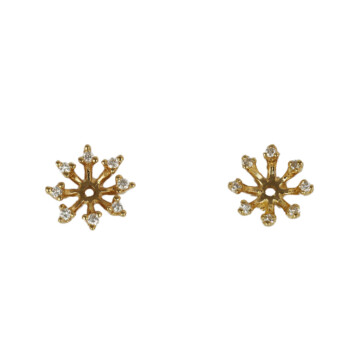 Featured image of this Women’s 14k Yellow Gold Diamond Earrings Jacket