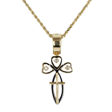 Featured image of this Women’s 14k Yellow Gold Diamond Necklace