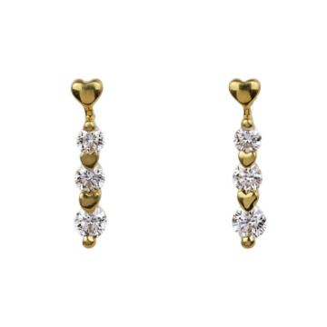 Featured image of this Women’s 14k Yellow Gold Diamond Stud Earrings