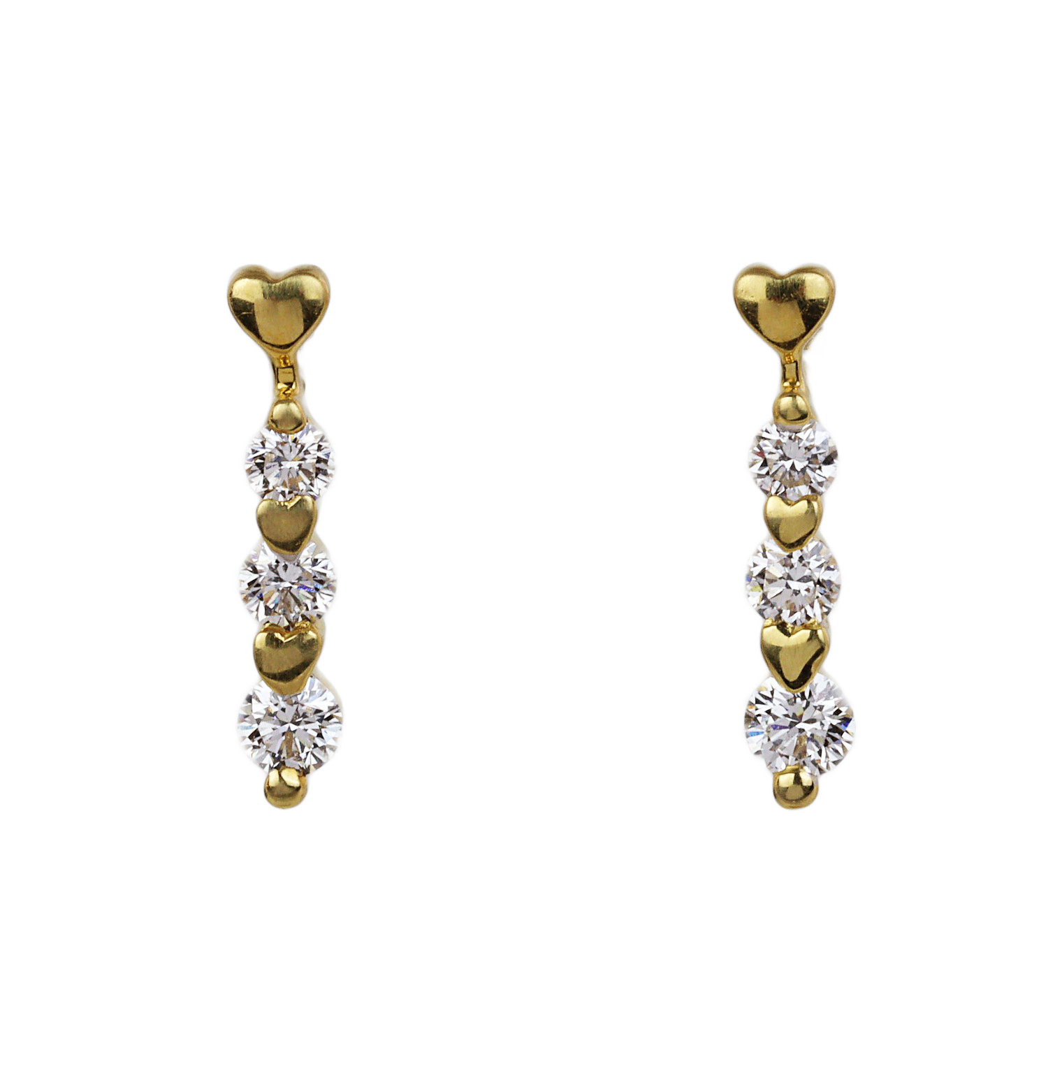 Featured image of this Women’s 14k Yellow Gold Diamond Stud Earrings