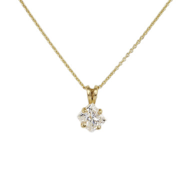 Featured image of this Women’s 14k Yellow Gold Diamond Necklace