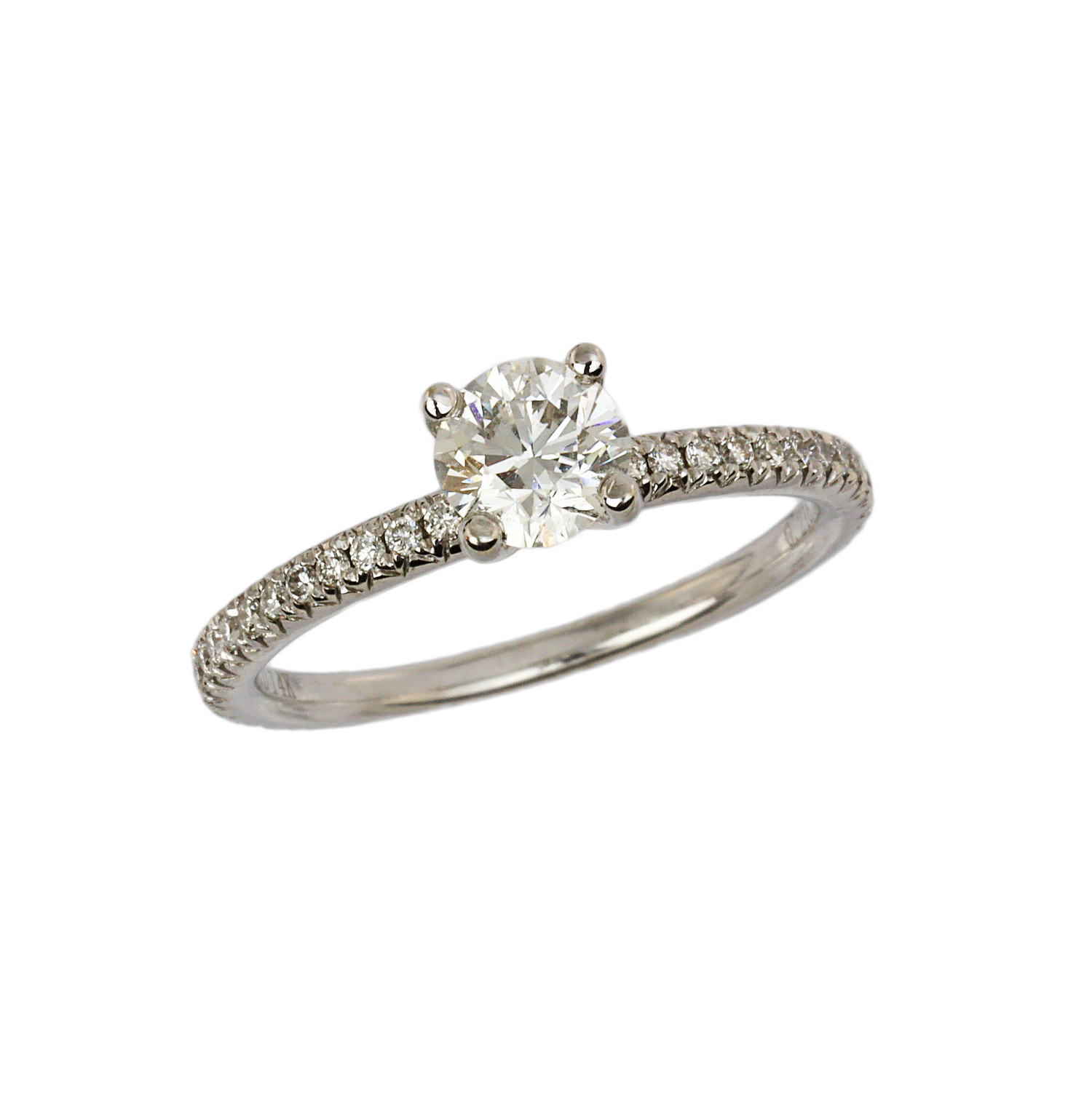 Featured image of this Women’s 14k White Gold Diamond Bridal Ring EGL Cert.