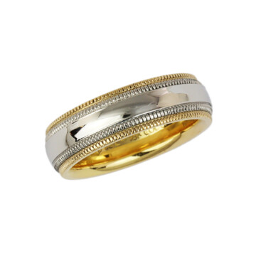 Featured image of this Women’s 18k Yellow Gold & Platinum Band Ring