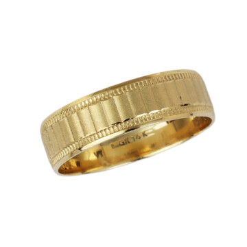 Featured image of this Men’s 14k Yellow Gold Band Ring