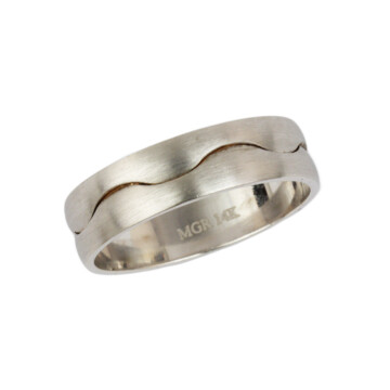 Featured image of this Men’s 14k White Gold Band Ring