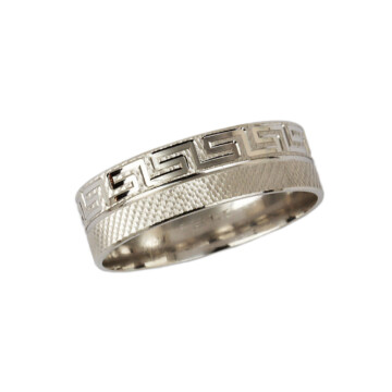 Featured image of this Men’s 14k White Gold Band Ring
