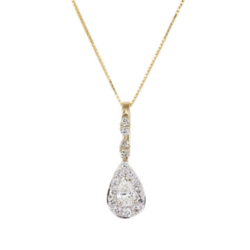 Featured image of this Women’s 14k Yellow Gold Diamond Necklace