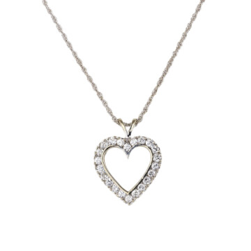 Featured image of this Women’s 14k White Gold Diamond Necklace