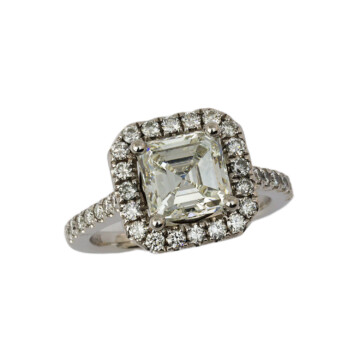 Featured image of this Women’s 14k White Gold Diamond Bridal Ring GIA Cert