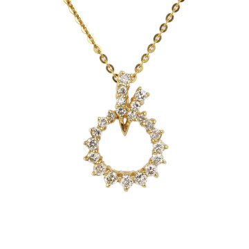 Featured image of this Women’s 18k Yellow Gold Diamond Necklace