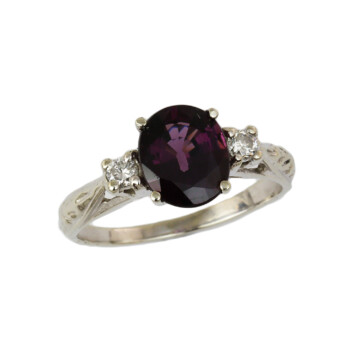 Featured image of this Women’s 14k White Gold Diamond, Spinel Ring