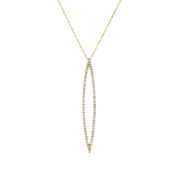 Featured image of this Women’s 14k Yellow Gold Diamond Necklace