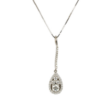Featured image of this Women’s 14k White Gold Diamond Necklace