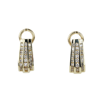 Featured image of this Women’s 14k Yellow Gold Diamond Earrings