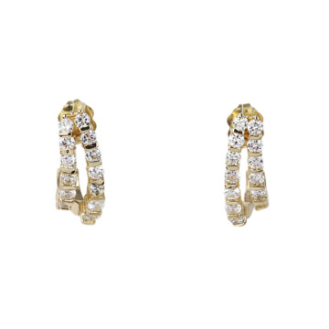 Featured image of this Women’s 14k Yellow Gold Diamond Stud Earrings