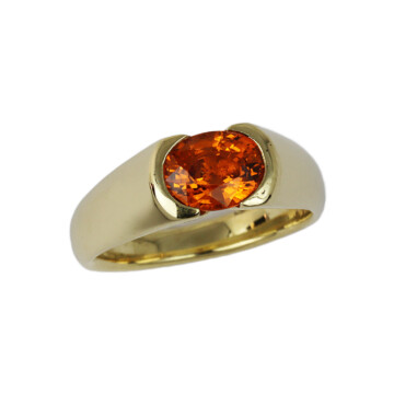 Featured image of this Women’s 14k Yellow Gold, Spessartite Garnet Ring