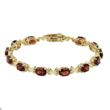 Featured image of this Women’s 14k Yellow Gold Garnet Bracelet