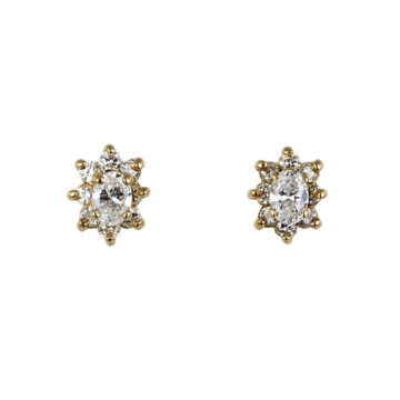 Featured image of this Women’s 14k Yellow Gold Diamond Stud Earrings